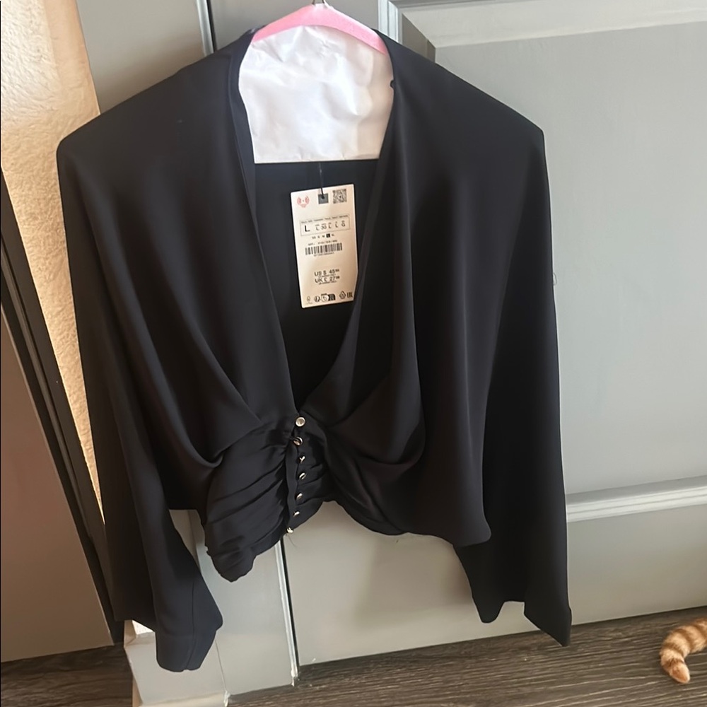 Zara Black Blazer Versatile Suit Jacket